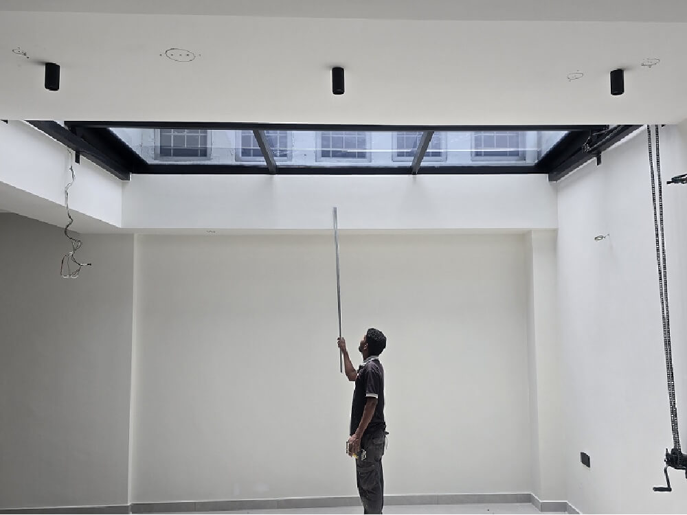 natural light through townhouse open void