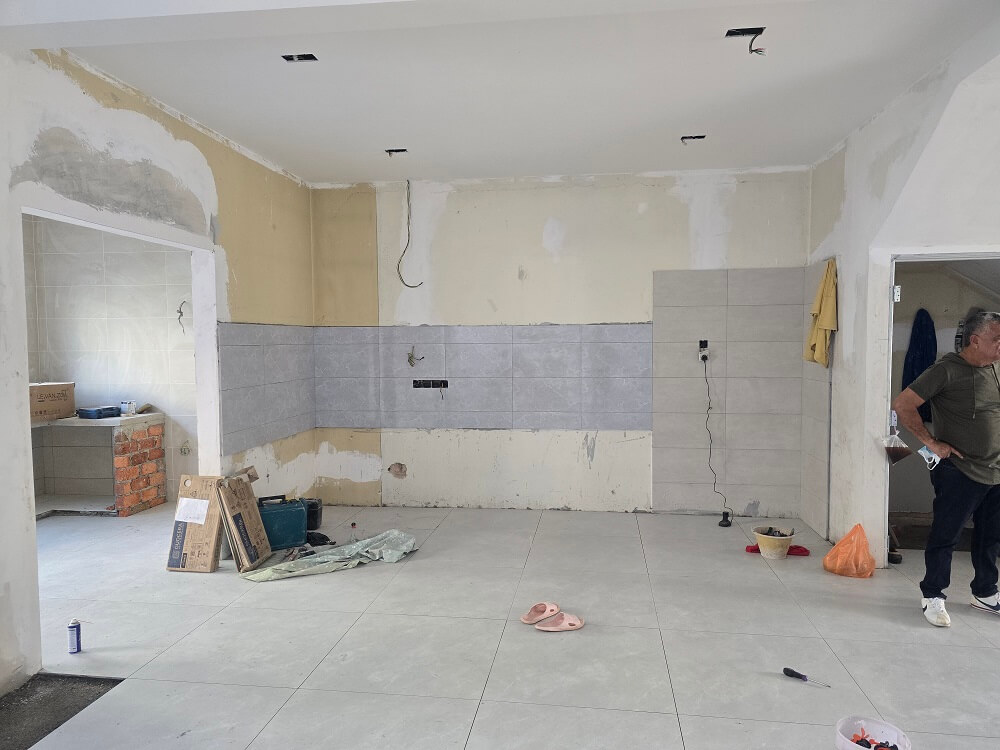 custom built-in cabinet townhouse renovation