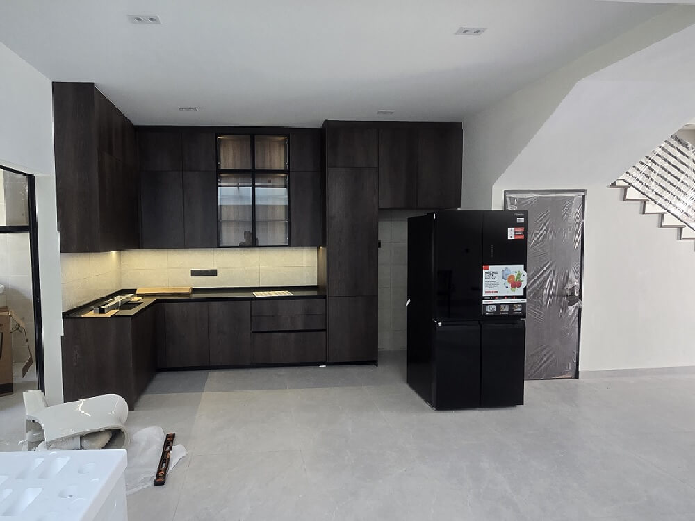 custom built-in cabinet townhouse renovation