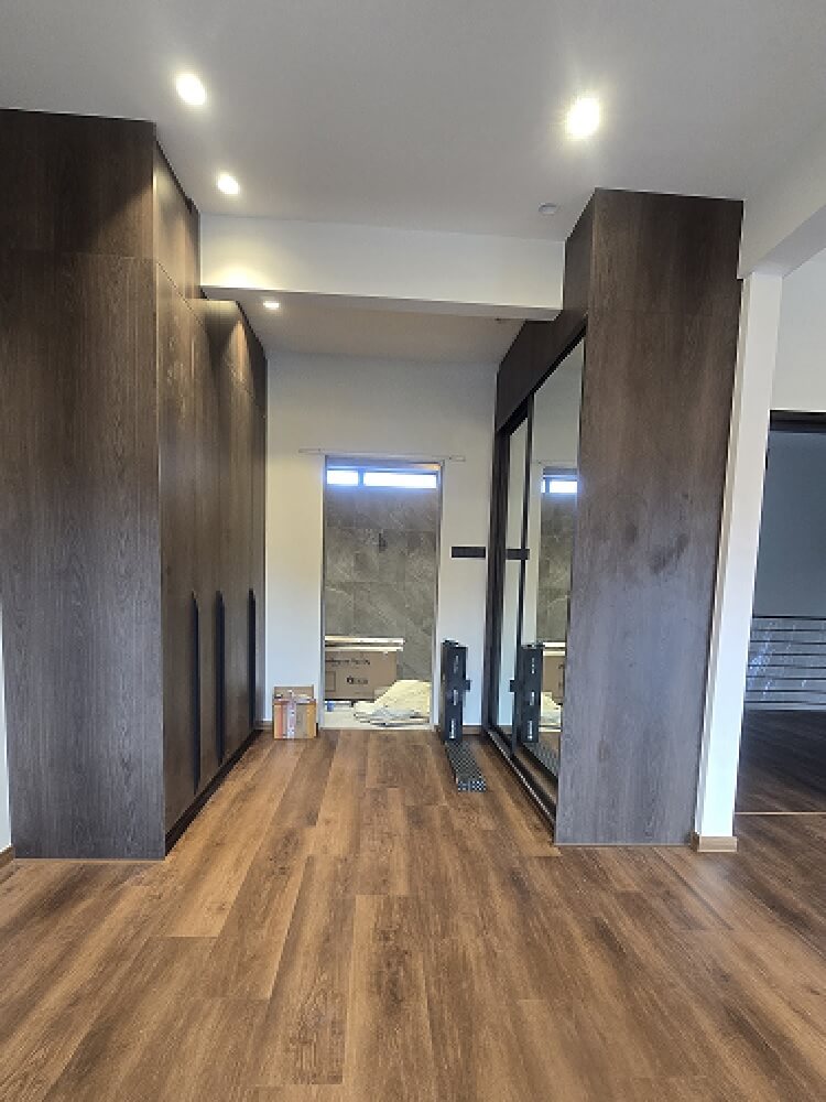 extended master bedroom and bathroom with walk-in wardrobe